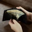 DG.MING M6 Series Black 3-Fold Multi Card Wallet - 6
