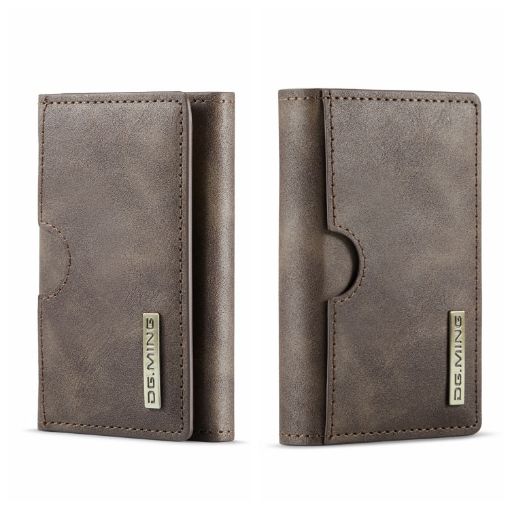 DG.MING M6 Series 3-Fold Multi Card Wallet - Coffee Color - 1