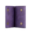 DG.MING M6 Series Purple 3-Fold Multi Card Wallet - 3