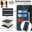 Redmi A5 4G RFID Anti-theft Magnetic Leather Phone Case Black - 6