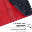 Redmi A5 4G Cow Texture Magnetic Leather Phone Case Red 171.7mm - 6