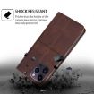 Redmi Note 14S 4G Cow Texture Magnetic Leather Case Dark Brown - 4