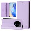 Xiaomi 14 Ultra 5G RC01 Dual-Fold Magnetic RFID Leather Case Purple - 1