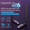 EDUP EP-AX900 900Mbps WiFi 6 Bluetooth 5.3 Dual-Band USB Adapter Black - 2