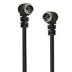 Mini DIN 6 Pin Core Extension Cable 1.8m Male to Male Elbow - 1