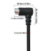 Mini DIN 6 Pin Core Extension Cable 1.8m Male to Male Elbow - 3