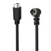 Mini DIN 6 Pin Extension Cable 1.8m (Male Elbow to Male Straight) - 1