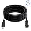 3m Mini DIN 6 Pin Extension Cable, Male Elbow to Male Straight - 4