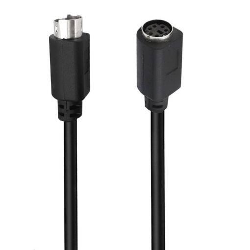 Mini DIN 6 Pin Extension Cable 0.5m (Male to Female Straight) - 1