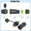 10Gbps IP68 Waterproof Type-C Female to Female Coupler Adapter w/Cover - 3