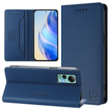 Ulefone Note 14 RC01 Dual-Fold Magnetic RFID Leather Case - Dark Blue - 1