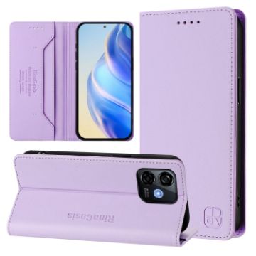 Ulefone Note 16 Pro Light Purple RFID Leather Phone Case Dual-Folded - 1