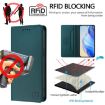 Ulefone Note 16 Pro Dark Green RFID Leather Magnetic Phone Case - 5