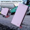 Ulefone Note 20 Pro Light Purple RFID Leather Phone Case Dual-Folded - 7