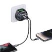 USAMS T67 20W GaN Fast Charger USB & USB-C EU Plug - Gun Color - 3