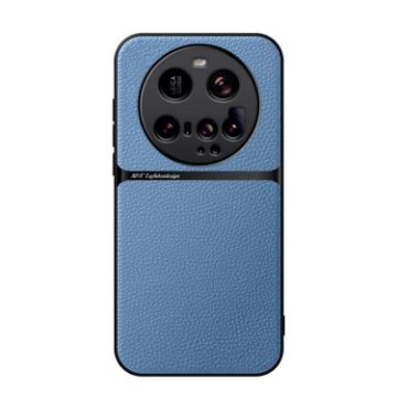 Xiaomi 15 Ultra Blue Litchi Leather Magnetic Shockproof Phone Case - 1