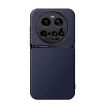 Xiaomi 15 Ultra Navy Blue Litchi Leather Magnetic Shockproof Phone Case - 1