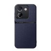 Xiaomi Poco M7 Pro 5G Litchi Leather Shockproof Case - Navy Blue - 1