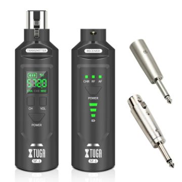 XTUGA SF-1 UHF Wireless XLR Transmitter & Receiver for Mic/Guitar - 1