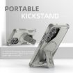 Samsung Galaxy A35 Grey Armor MagSafe Holder Hybrid TPU Phone Case - 2