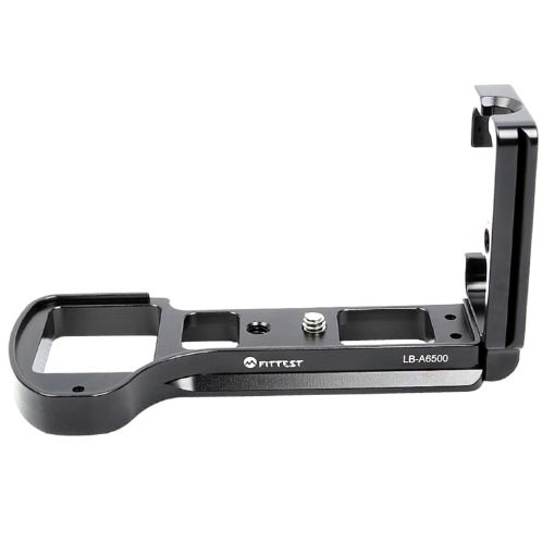 Sony A6500 L Plate Bracket Base Holder FITTEST LB-A6500 Black - 1
