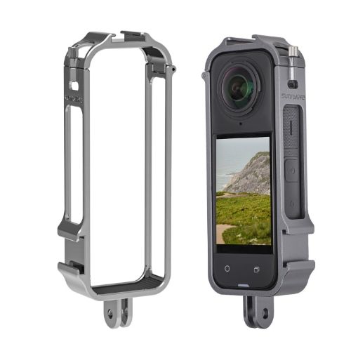 Insta360 X4 Sunnylife Metal Cage Rig with Cold Shoe & Tripod Adapter - 1