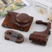 Samsung Galaxy Camera EK-GC100/110/200 Leather Case Bag with Strap - Coffee - 5