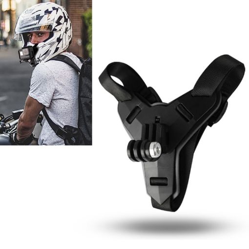 Helmet Belt Mount for GoPro, Insta360, DJI & Action Cameras - Black - 1