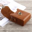 Brown PU Leather Camera Case for Canon G7X II/G9X II, Sony RX100/M2 - 4