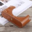 Leica M9 Camera Half Case Base - 1/4" Thread PU Leather (Brown) - 4