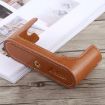 Leica M9 Camera Half Case Base - 1/4" Thread PU Leather (Brown) - 5