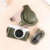 Sony ZV-1F/ZV1M2 Full Body Camera PU Leather Case Bag with Strap Green - 2
