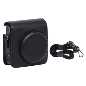 Fujifilm Instax Mini 99 Camera PU Leather Case Bag with Strap - Black - 1