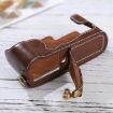 FUJIFILM X-E3 PU Leather Camera Half Case Base, 1/4" Thread, Coffee - 5
