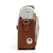 Brown PU Leather Camera Bag for FUJIFILM Instax Mini 90 with Strap - 3