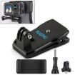 RUIGPRO 360 Rotation Backpack Mount + Phone Clamp for GoPro & More (Black) - 1