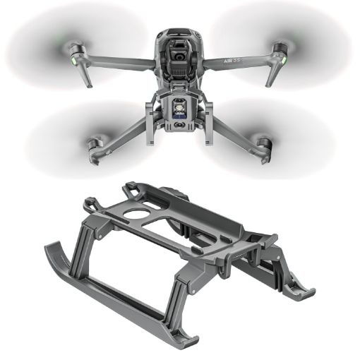 DJI Air 3S/3 STARTRC Grey Folding Anti-fall Anti-dirt Landing Gear - 1