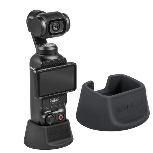 DJI Osmo Pocket 3 STARTRC Silicone Desktop Base Bracket - Black - 1