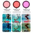 DJI Osmo Action 5 Pro/4/3 Diving Housing Pink Lens Filter - 4