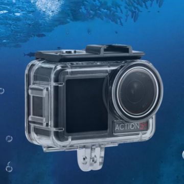 DJI Osmo Action 5 Pro/3/4 Waterproof Housing Case 40m Diving Transparent - 1