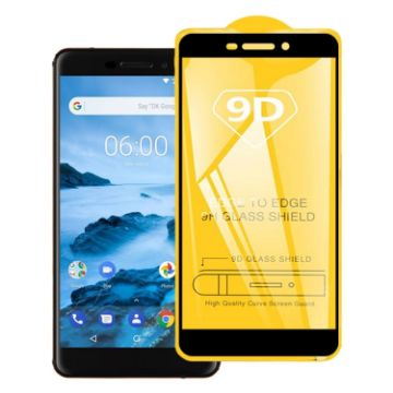 9D Full Glue Tempered Glass Screen Protector for Nokia 6.1 - 1