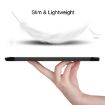 Galaxy Tab S6 T860/T865 Black Leather Case with Holder & Sleep/Wake Function - 4