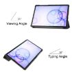 Galaxy Tab S6 T860/T865 Black Leather Case with Holder & Sleep/Wake Function - 6