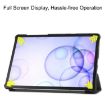 Galaxy Tab S6 T860/T865 Black Leather Case with Holder & Sleep/Wake Function - 7