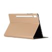 Gold Leather Case with Holder for Galaxy Tab S6 T860 - Voltage Elastic Texture - 6