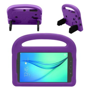 Galaxy 8" Shockproof EVA Bumper Case with Handle & Holder - Purple - 1