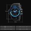 SKMEI 1155B Men's Gold Waterproof Sports Watch with Large Dial - 3