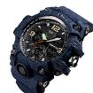 SKMEI 1155B Men's Waterproof Sports Watch, Large Dial, Denim Blue - 2