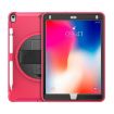 iPad Pro 10.5" 360 Rotating Protective Cover with Holder & Strap, Rose Red - 2