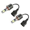 9006 Car Fog Lights 24LEDs SMD-3030 White/Lime DC12-24V 10.5W 2PCS - 1